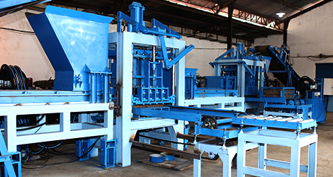 concrete block machine