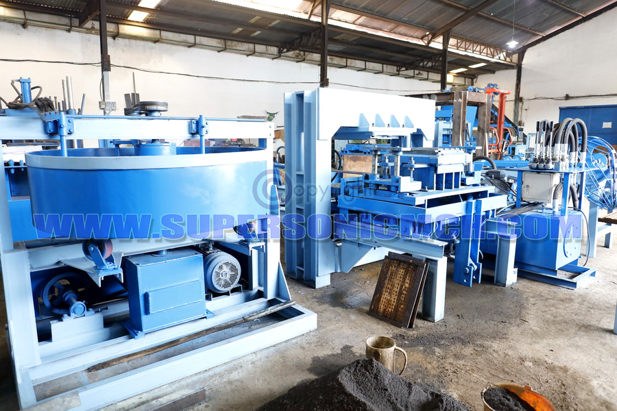 Mesin Cetak Genteng Beton Full Press Hydraulic